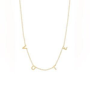 BYCHARI “VOTE” necklace in 14k gold